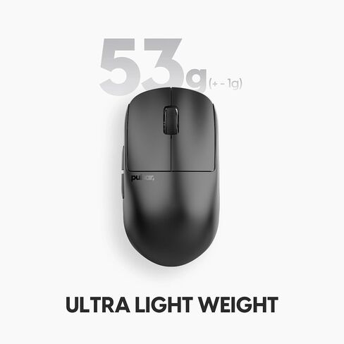 Pulsar Gaming Gears X2H v3 Wireless Gaming Mouse, Medium, Black in Kuwait