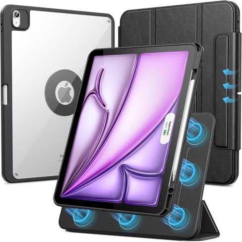 SPARIN Case for iPad Air 13 Inch M4/M3/M2, Removable Magnetic Cover -Black in Kuwait