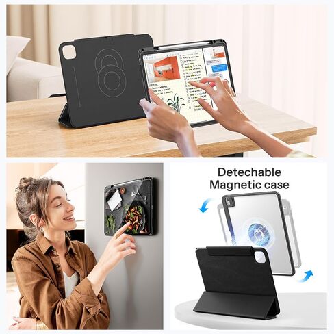 SPARIN Case for iPad Air 13 Inch M4/M3/M2, Removable Magnetic Cover -Black in Kuwait