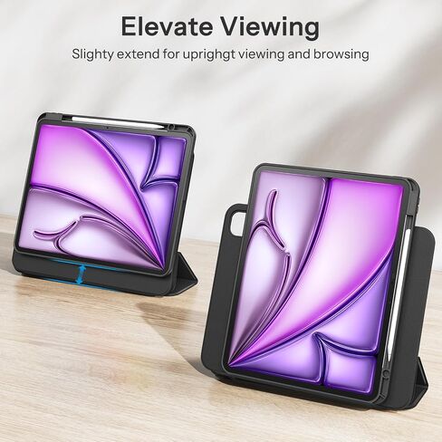 SPARIN Case for iPad Air 13 Inch M4/M3/M2, Removable Magnetic Cover -Black in Kuwait