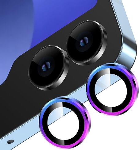 YWXTW for Samsung Galaxy Z Flip 7 Camera Lens Protector, Bling Glitter Individual Anti Scratch Metal Ring Tempered Glass Camera Screen Protector for Z Flip 7 Accessories 2025 Glitter-Silver in Saudi Arabia
