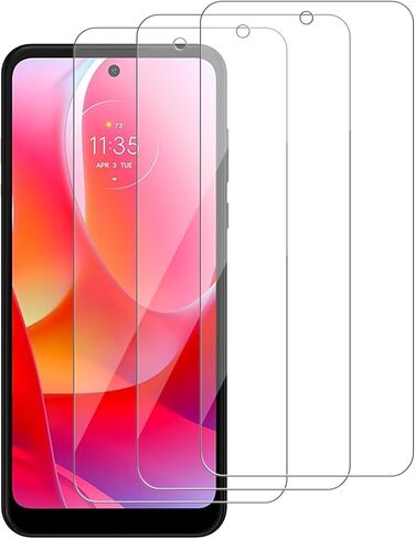 3 Pack for Motorola Moto G Power (2022) Tempered Glass Screen Protector, Scratch-Proof, Bubble-Free,HD Transparent, 9H Hardness,Bubble Free,Case Friendly in Kuwait