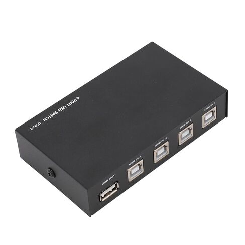 Gonetre USB Sharing Manual Switch Box, 4 Port USB 2.0 Share Switcher Hub with Push Buttons, for Printer Scanner Camera Keyboard in Saudi Arabia