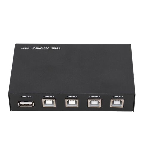 Gonetre USB Sharing Manual Switch Box, 4 Port USB 2.0 Share Switcher Hub with Push Buttons, for Printer Scanner Camera Keyboard in Saudi Arabia