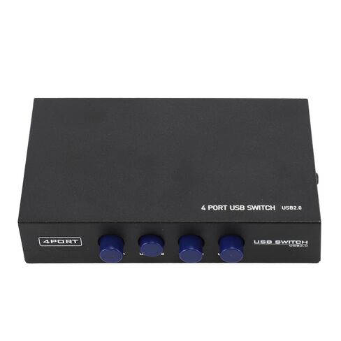 Gonetre USB Sharing Manual Switch Box, 4 Port USB 2.0 Share Switcher Hub with Push Buttons, for Printer Scanner Camera Keyboard in Saudi Arabia