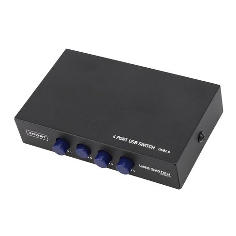 Gonetre USB Sharing Manual Switch Box, 4 Port USB 2.0 Share Switcher Hub with Push Buttons, for Printer Scanner Camera Keyboard in Saudi Arabia