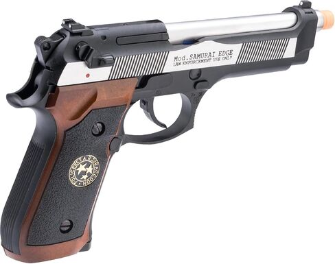 Evike Airsoft - WE-Tech Custom Samurai Edge Haz M9 Airsoft Gas Blowback (Color: Two-Tone) in Saudi Arabia