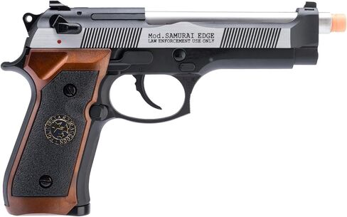 Evike Airsoft - WE-Tech Custom Samurai Edge Haz M9 Airsoft Gas Blowback (Color: Two-Tone) in Saudi Arabia