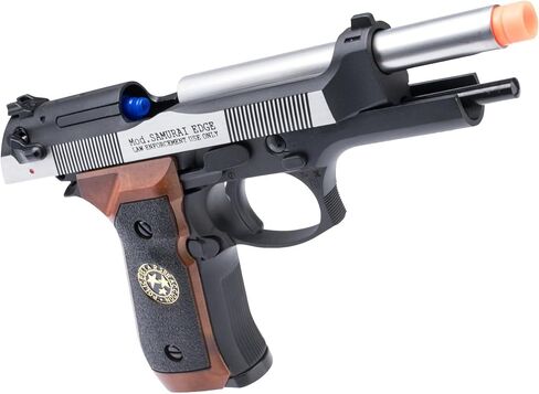Evike Airsoft - WE-Tech Custom Samurai Edge Haz M9 Airsoft Gas Blowback (Color: Two-Tone) in Saudi Arabia