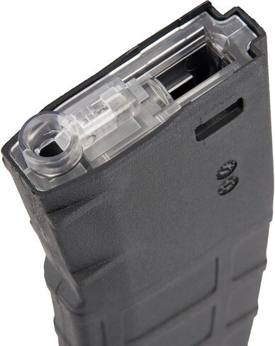 GoldenBall X Sentinel Gears 330rd Waffled Polymer M4/M16 High Capacity Airsoft AEG Magazine - Black in Kuwait