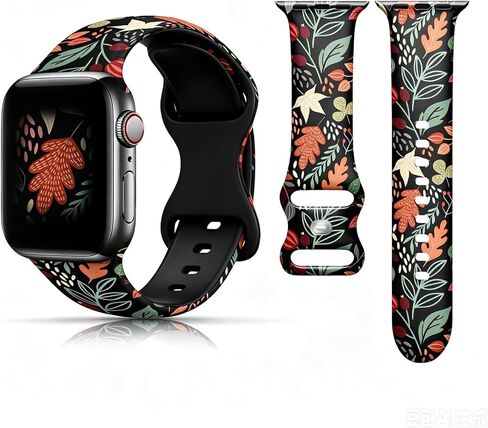 Chirstmas Halloween Band Compatible with Apple Watch Bands 40mm 38mm 41mm 44mm 45mm 42mm 49mm Women Men,Soft Wristband Waterproof Replacement Sport Strap for iWatch Bands Series 9 8 7 6 5 4 3 2 1 SE Ultra in Saudi Arabia