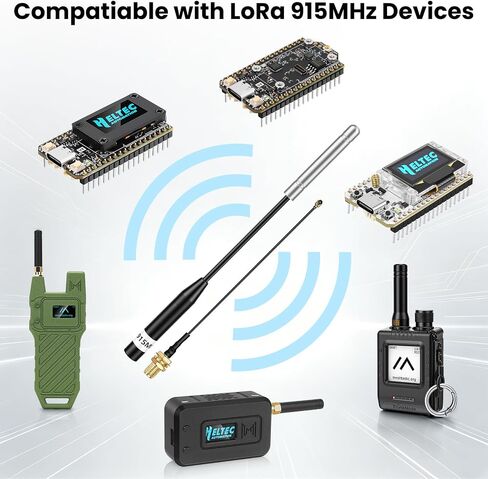 915MHz LoRa Antenna, Whip Antenna 20cm, Meshtastic 10dBi Gain, White 2Pcs in Saudi Arabia