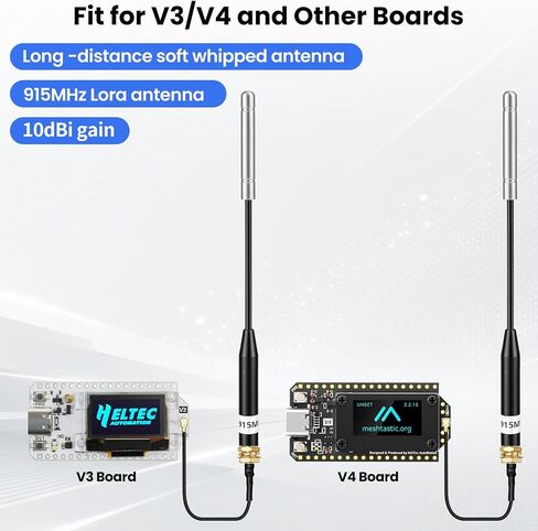 915MHz LoRa Antenna, Whip Antenna 20cm, Meshtastic 10dBi Gain, White 2Pcs in Saudi Arabia