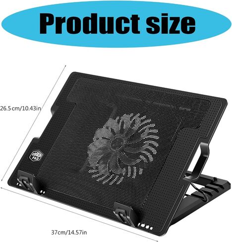Laptop Cooling Pad Laptop Cooling Quiet Fan for 11inch 18" Computer Notebook Gaming Fan Adjustable Gaming in Kuwait