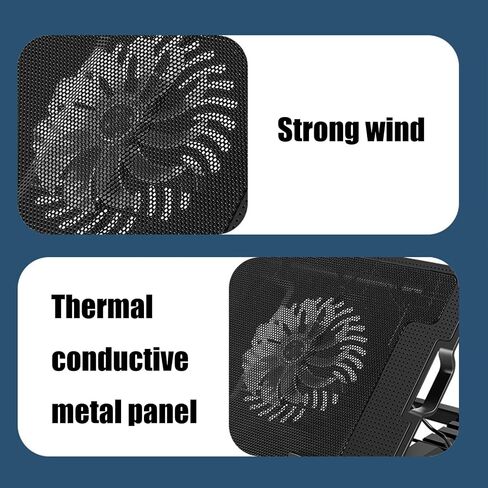 Laptop Cooling Pad Laptop Cooling Quiet Fan for 11inch 18" Computer Notebook Gaming Fan Adjustable Gaming in Kuwait