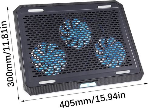 RGBs Touch Cooling Stand Foldable Adjustable Heights Silents Fan Portable for Gaming Laptops RGBs Laptop Stand Foldable Touch Cooling Pad Air Coolers in Kuwait