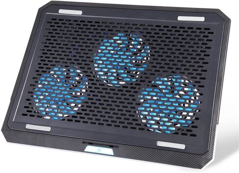 RGBs Touch Cooling Stand Foldable Adjustable Heights Silents Fan Portable for Gaming Laptops RGBs Laptop Stand Foldable Touch Cooling Pad Air Coolers in Kuwait