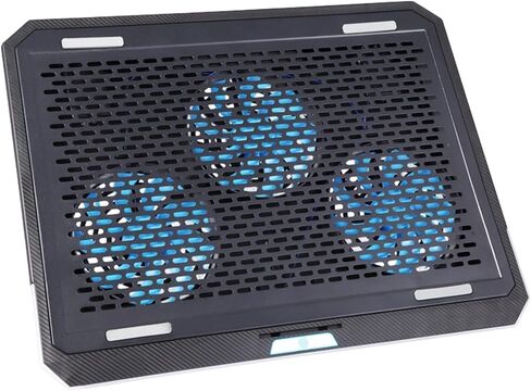 RGBs Touch Cooling Stand Foldable Adjustable Heights Silents Fan Portable for Gaming Laptops RGBs Laptop Stand Foldable Touch Cooling Pad Air Coolers in Kuwait