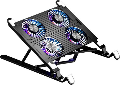 Portable Laptop Cooling Pad Radiators Stand with 7 Adjustable Height Keep Your Notebook Cool and Stable Home and Laptop Cooling Device in Kuwait