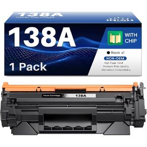138A Black Laserjet Toner Cartridge Compatible Replacement for HP 138A Black Toner W1380A 138X W1380X to Use with HP Laserjet Pro MFP 3101fdw Toner, Pro 3001dw 3001fdw Printer (2-Pack, with Chip) in Kuwait