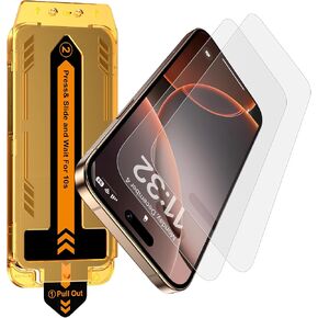 Esanik 2 Pack Matte Glass Screen Protector for iPhone 16 Pro, [Auto-alignment, auto-dust removal], Anti-Glare & Anti-Fingerprint,Anti-Reflection,Bubble Free, Smooth as Silk, 9H Glass Screen Cover in Kuwait