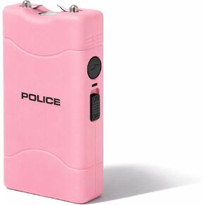 POLICE Stun Gun 800 Mini Rechargeable LED Flashlight for Self Defense Pink in Kuwait