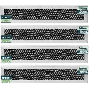 4Pcs Microwave Charcoal Filter Replacement for GE JX81D WB02X10943, Microwave Filter Replacement 11" x 2.5" Air Carbon Filter in Saudi Arabia