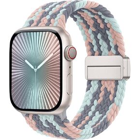 Laffav Braided Stretchy Band Compatible for Apple Watch Bands for Women Men in Kuwait