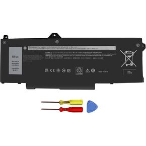 64Wh GRT01 Laptop Battery Replacement for Dell Latitude 15 5521 5531 14 5421 5431 Precision 3470 3561 3571 Alienware m17 R5 AMD Series R05P0 00P3TJ 0P3TJ VXD57 05RGW 9JRV0 4-Cells Notebook. in Kuwait