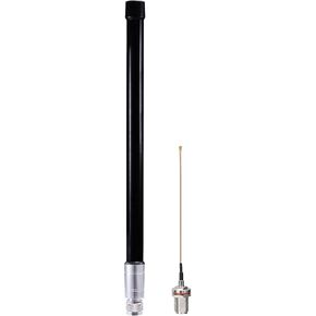 Bingfu Fiberglass 915mhz Lora Antenna Black with Adapter Compatible with Meshtastic Solar Node Repeater SX1276 SX1262 nRF52840 Wireless Module Mesh Node LoRaWAN IoT Gateway Lora Development Board in Kuwait