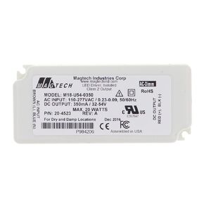 Magtech M18-U54-0350 350Ma Con. Cur. 32-54Vdc 20W, LED Dimmable 7264 in Saudi Arabia
