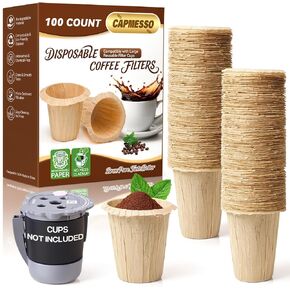 CAPMESSO Disposable Coffee Filters 2.1"H - for My K-Cup & Cuisinart SS-RFC in Saudi Arabia