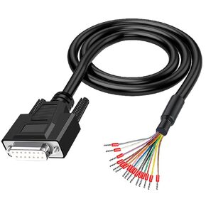 5Ft 26AWG DB15 Male RS232 15 Pin Serial Extension Cable Connector in Saudi Arabia
