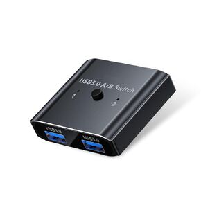 USB3.0 Switch with 2Pack Usb3.0 Cable(1M), Bi-Directional 1 in 2 Out/2 in 1 Out,Aluminum USB Switcher kit for 2Computers Share Devices(Printer, Keyboard, Scanner, Mouse),Compatible with Mac/Win/Linux in Saudi Arabia