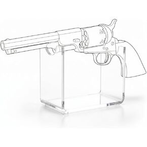 1 Pack 4.5 Inch Acrylic Revolvers Display Stand,Clear in Saudi Arabia