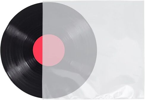 Generic 30pcs 12 Inch Vinyl Record Protecting Bags with Flap-Free Design and Thickened Cpp Material, Widened Flat Sleeves to Reduce Friction and Wear for Safe Storage in Kuwait