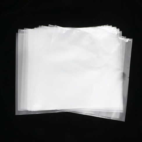TOYANDONA 30pcs 12 Inch Widened Vinyl Record Sleeves Cpp Plastic Covers for Protecting Cds and Vinyl Records, Thickened No Seal Protective Bags for Storage and Organization in Kuwait