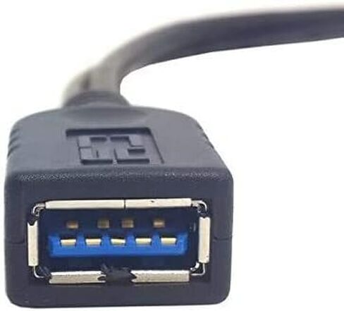 SANOXY Cable Adapter. USB 3.0 Y Splitter Cable, 30CM/1ft USB 3.0 Type A Female to Dual USB Male 1 to 2 Sync Data Charging Converter Y Extension Cable Cord Y-Cable (1 FT) in Kuwait
