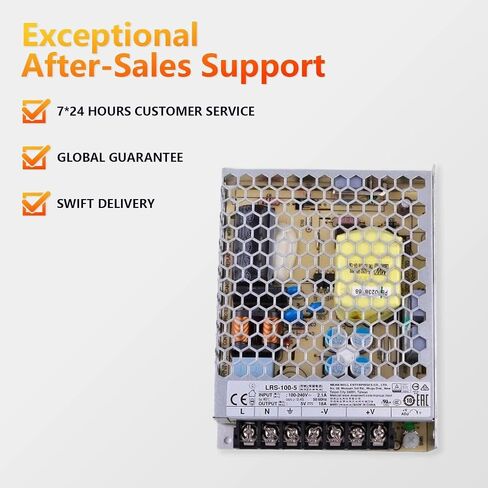 SBJ LRS-100-5 90W 5V 18A Enclosed Switching Power Supply, 85-264VAC Input for Industrial & Home Appliance in Kuwait