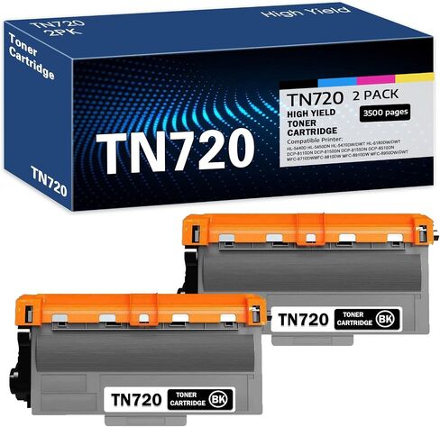 TN730 Compatible TN730 TN-730 Black Toner Cartridge Replacement for Brother TN-730 DCP-L2550DW MFC-L2710DW HL-L2350DW HL-L2370DW HL-L2390DW Toner.(2 Pack) in Kuwait