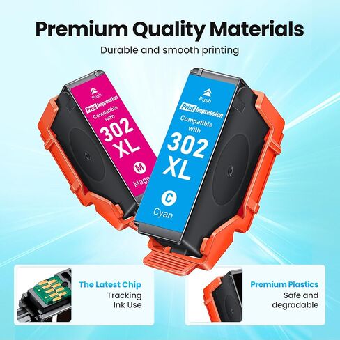 Remanufactured for Epson 302XL Ink Cartridge Combo Pack Compatible with 302 in Kuwait