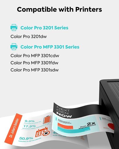 218A Toner Cartridges 4-Pack Compatible for HP 218A 218X Color Pro MFP 3301 in Saudi Arabia