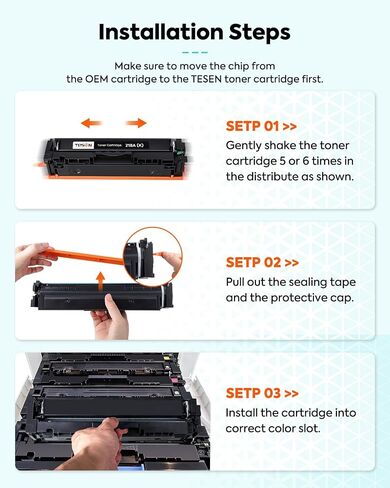 218A Toner Cartridges 4-Pack Compatible for HP 218A 218X Color Pro MFP 3301 in Saudi Arabia