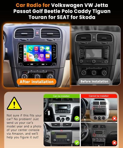 6G+128G Double Din Car Stereo for VW Volkswagen SEAT Skoda Jetta Golf Polo in Kuwait
