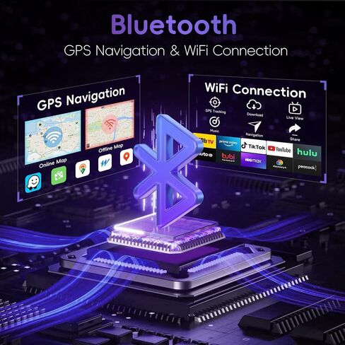 4+64G Android Car Radio with Wireless Carplay and Andorid Auto, 10 Inch Single din Car Stereo with Bluetooth, Detachable& Adjustable Touch Screen Android Radio for Car SWC FM/RDS EQ USB Type-C in Saudi Arabia