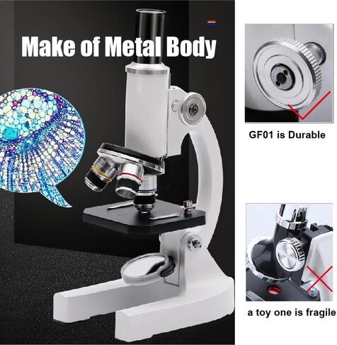 Biological Microscope Kit with Handbag Science Lab Experimental Biology Teaching in Saudi Arabia