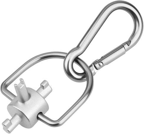 2 Pack HVAC Tools Locking Cap Key for R410A R22 Refrigerant, 3-in-1 Valve Core Removal Tool, Multi-Function HVAC Refrigerant Service Key for AC; Equipment Repair, Tamper-Resistant in Kuwait