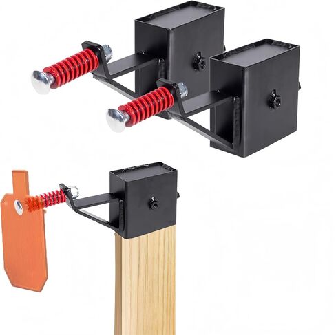 2x4 Steel Target Hanger, AR500 Steel Gong Target Hanger, Plate Hook/Stand Base/Brackets/Holders for Shooting Range Indoor/Outdoor in Kuwait