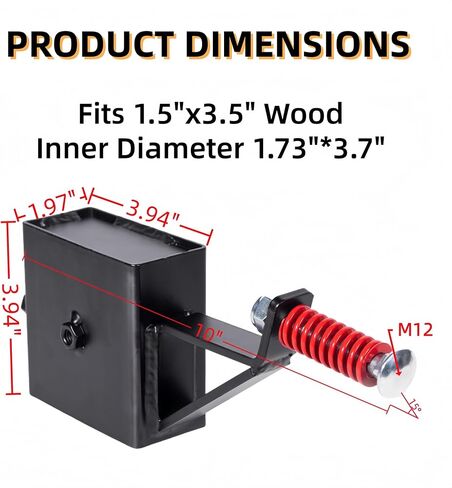 2x4 Steel Target Hanger, AR500 Steel Gong Target Hanger, Plate Hook/Stand Base/Brackets/Holders for Shooting Range Indoor/Outdoor in Kuwait