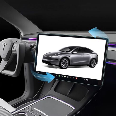 2026 Screen Swivel Mount for Model Y Juniper & Model 3 Highland Original Screen Center Console Navigation 4 Way Rotation Adjustment Screen Rotating Holder (Maximally Maintains Original Height) in Saudi Arabia